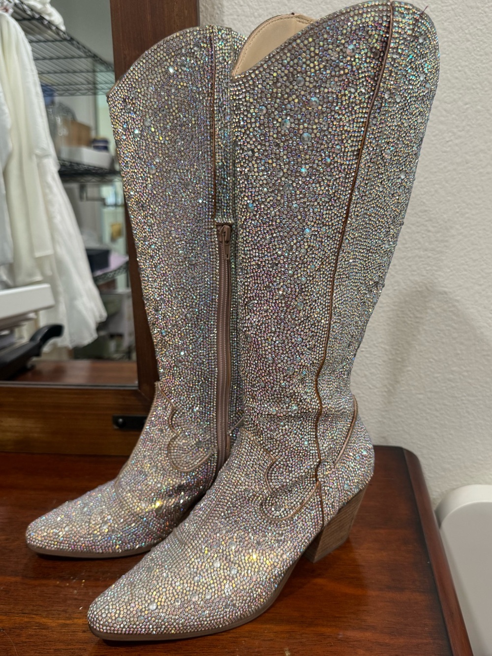Matisse Sequin Knee-High Western Boot